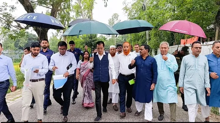 কুড়িগ্রাম কৃষি বিশ্ববিদ্যালয়ের সম্ভাব্য স্থান পরিদর্শনে ত্রাণমন্ত্রী