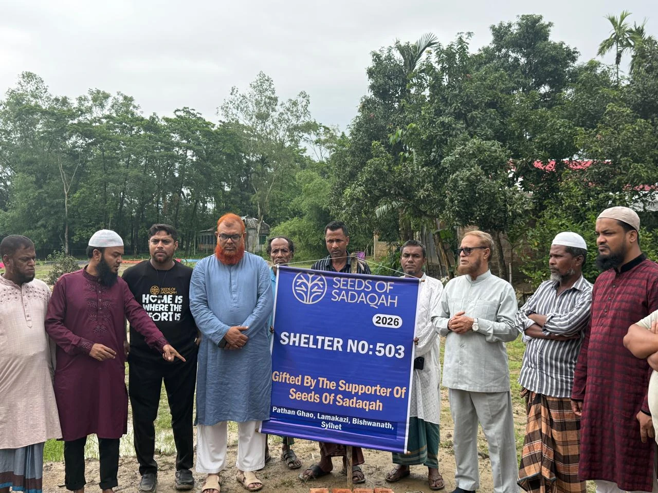 বিশ্বনাথে ৯টি অসহায় পরিবারের জন্য ঘর নির্মাণের ভিত্তিপ্রস্তর স্থাপন